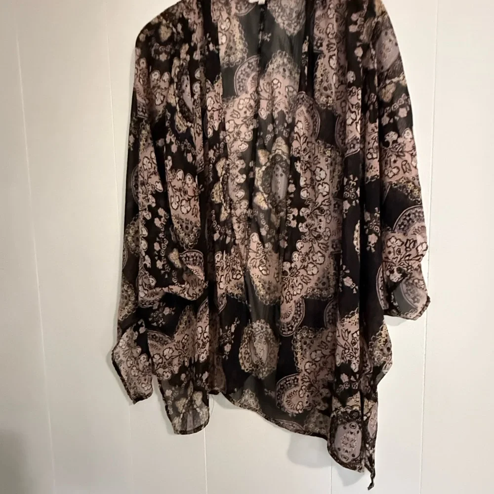 Maurice’s Wallflower Multicolor Open Front Kimono - Picture 5 of 8